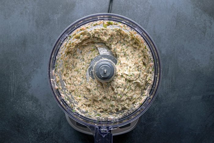 ground chicken, green onions, chopped cabbage, cilantro, ginger, salt and Chinese five spice in a food processor