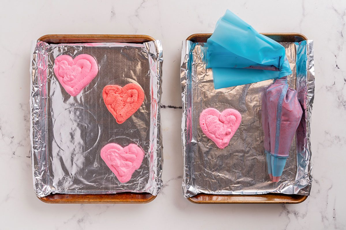 Frozen Whipped Cream Heart Toppers Whipped Cream Hearts Step 1 Kristina Vanni For Taste Of Home