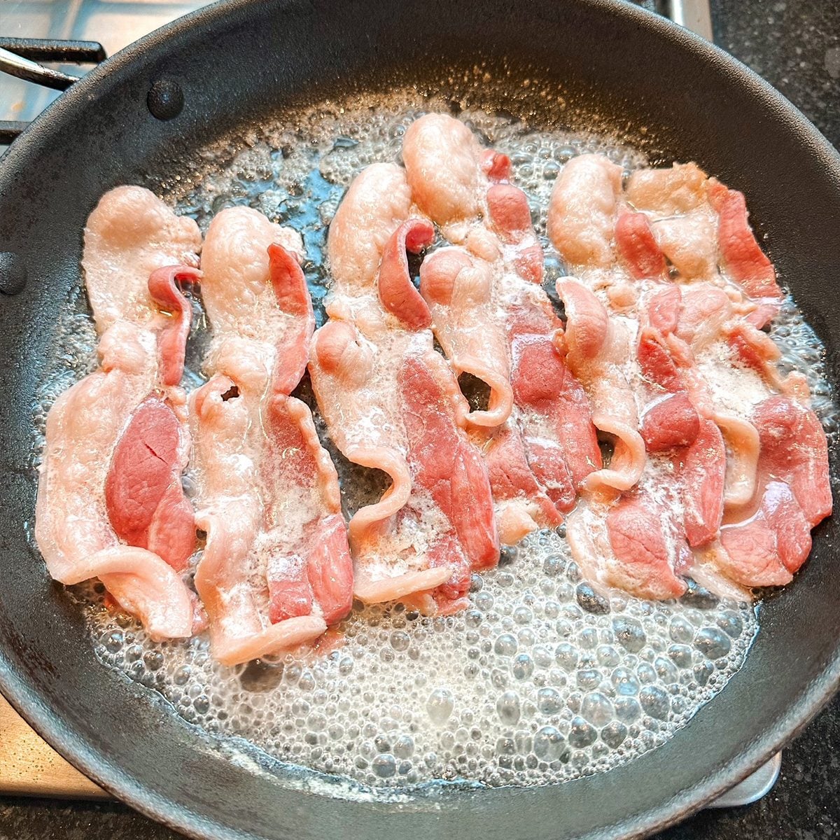 I Tried Cooking Bacon In Water Baconwater2 Lindsay Parrill For Toh