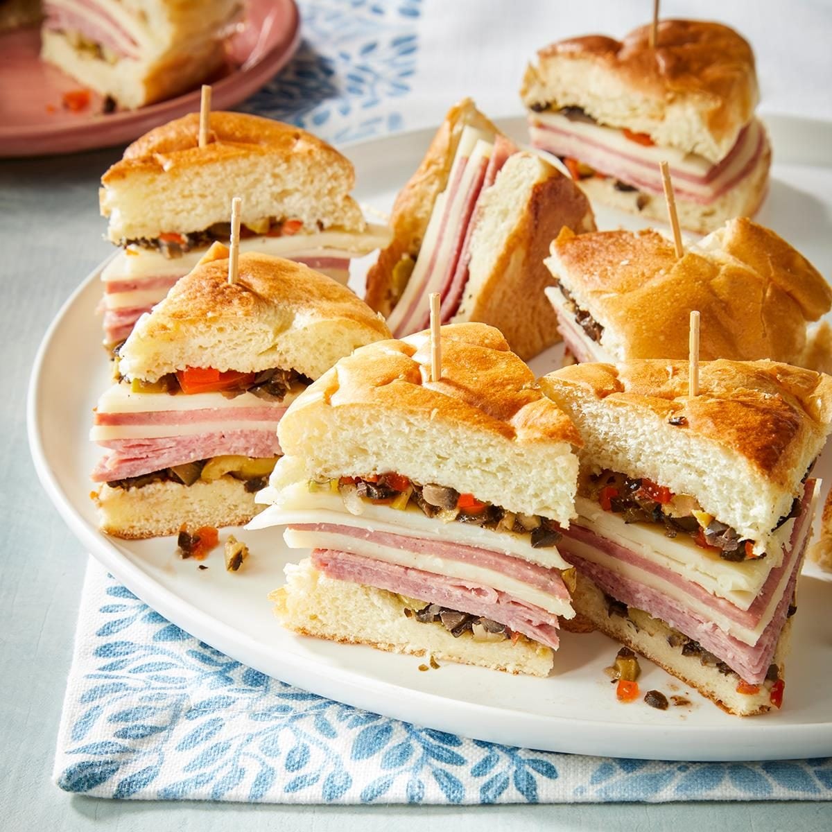 Mini Muffuletta Sandwiches
