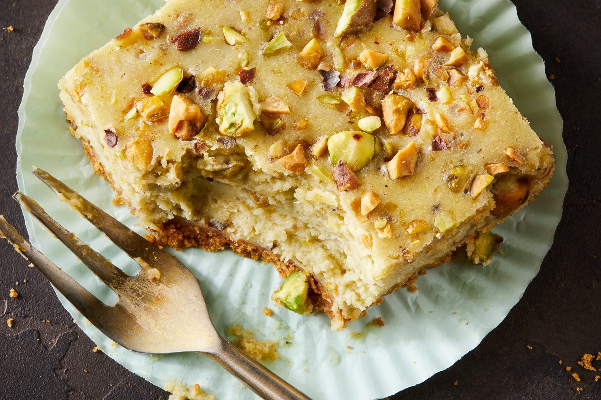 Pistachio Cheesecake Bars
