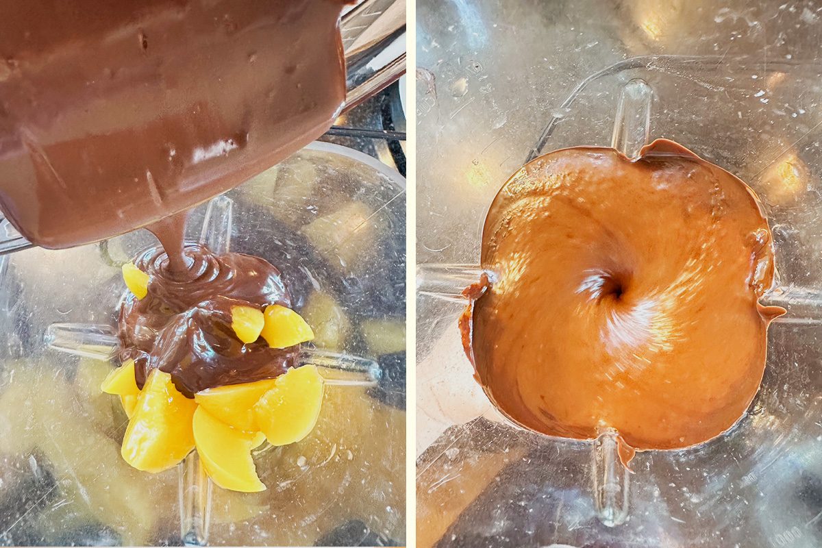 Tried The Next Viral 2 Ingredient Dessert Choc Peaches 2choc Peaches 3 Lindsay Parrill For Taste Of Home Atedit