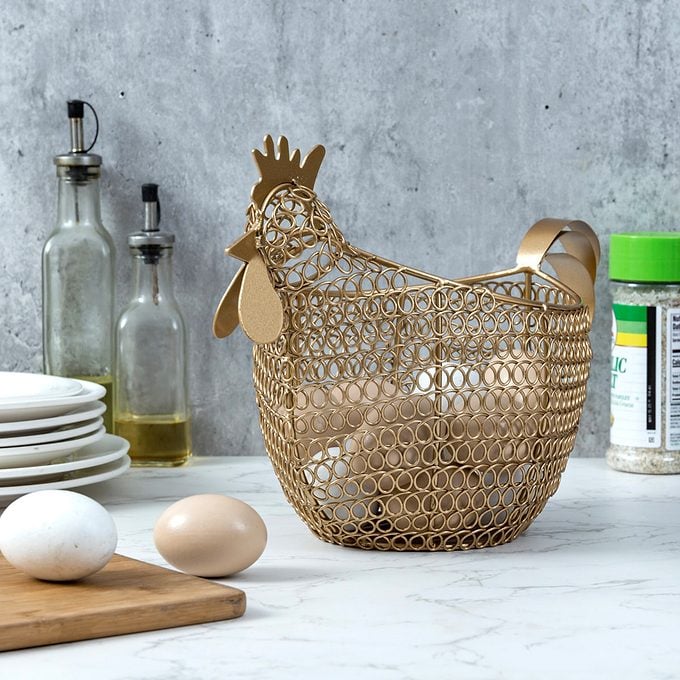 Chicken Shaped Mesh Basket Via Wayfair.com
