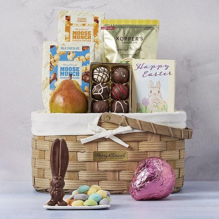 Classic Easter Gift Basket Via Harryanddavid.com