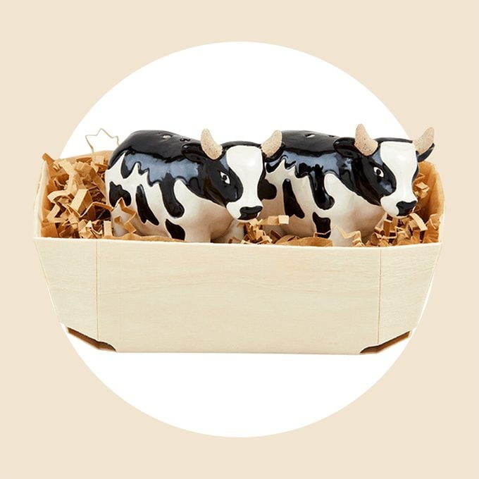 Cow Salt And Pepper Shakers Via Mudpie.com