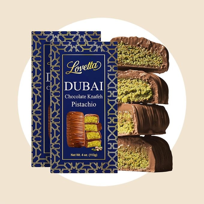 Lovetta Dubai Chocolate Knafeh Pistachio Bar Via Amazon.com