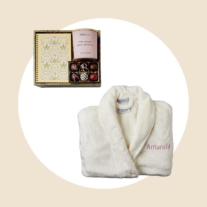 Personalized Robe With Self Care Gift Box