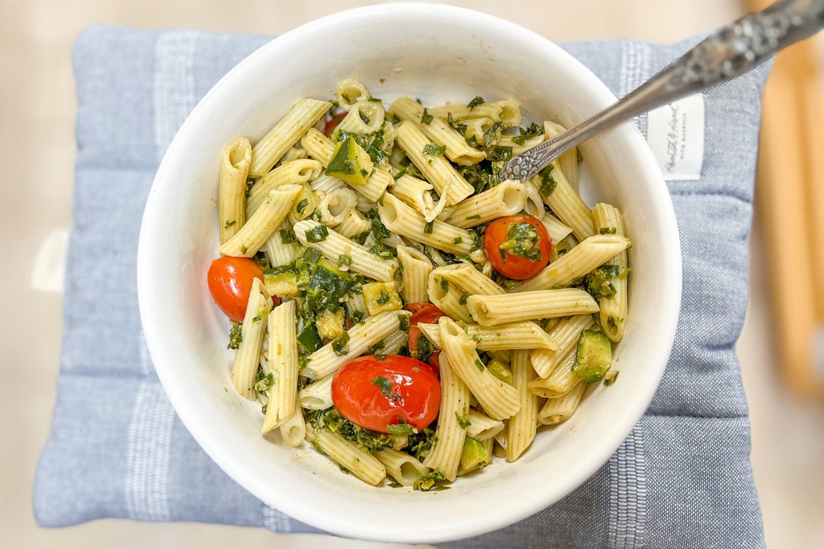 Kale Pesto Pasta