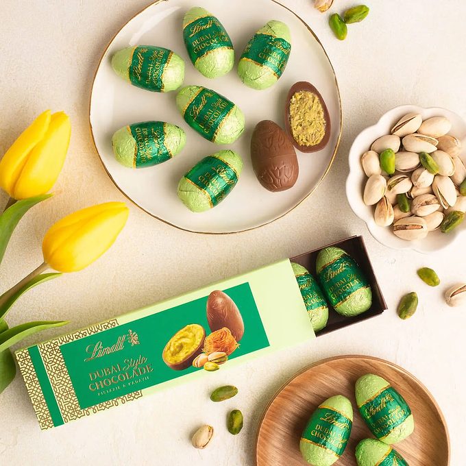 Lindt Dubai Style Milk Chocolate Candy Easter Eggs With Pistachio