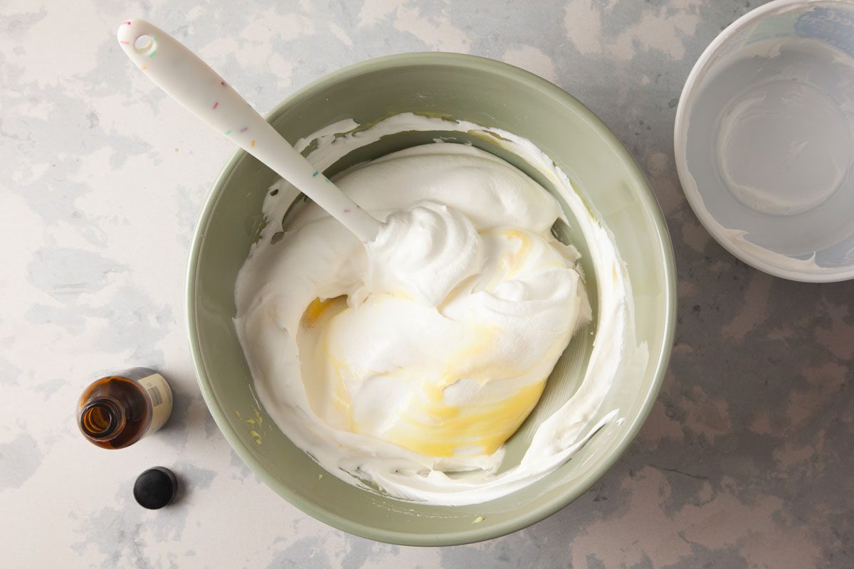 vanilla extract added in the bowl 