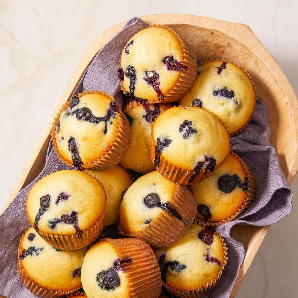 Blueberry Muffins with Sour Cream