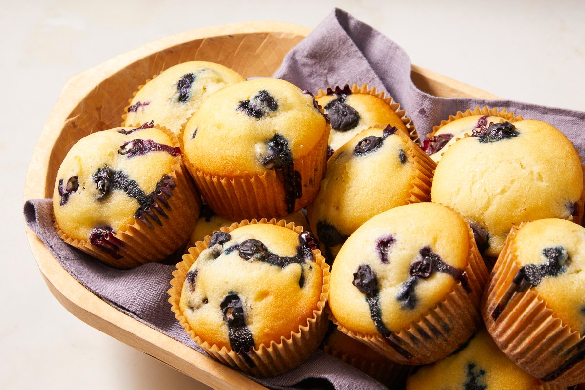 Blueberry Muffins With Sour Cream
