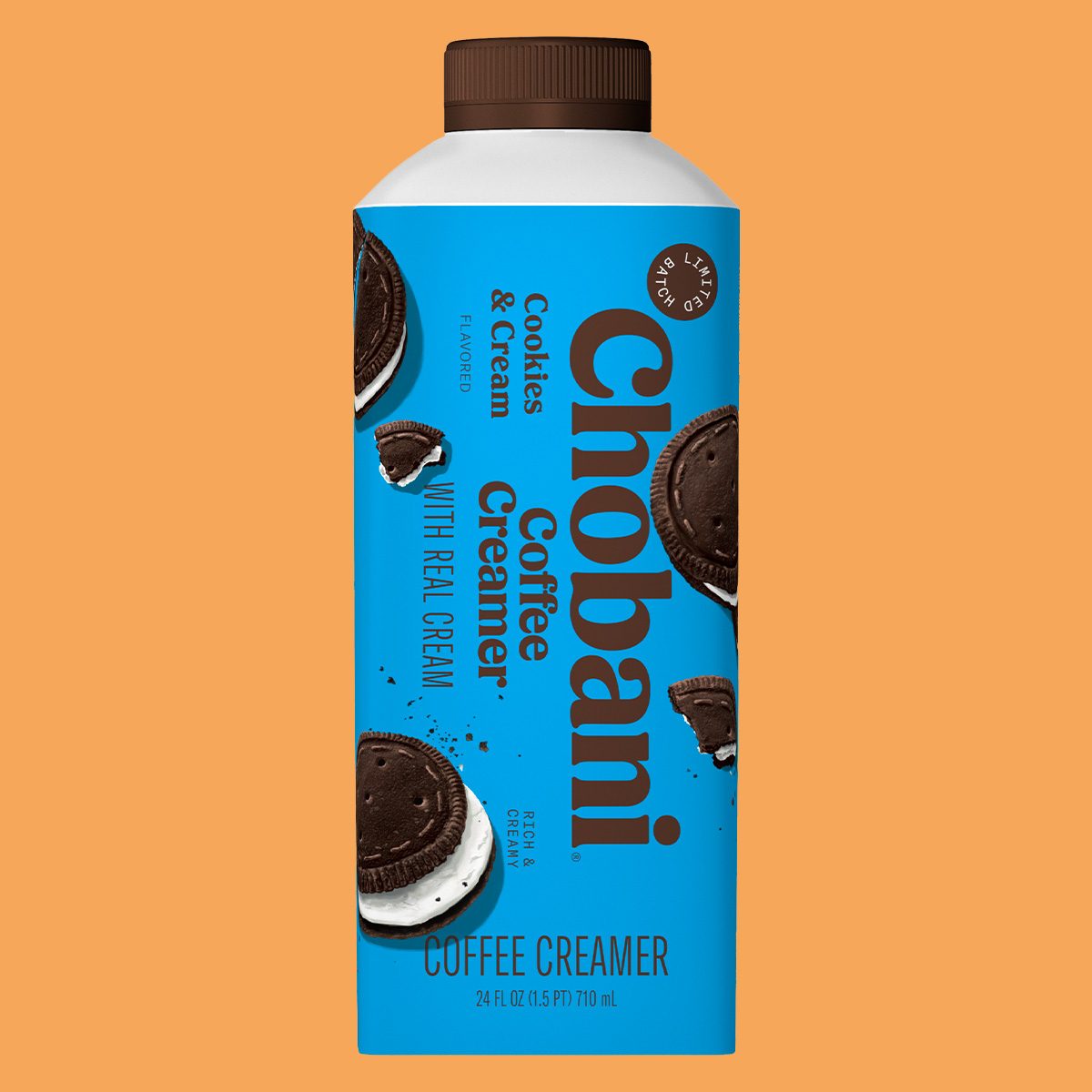 Chobani Is Bringing Back This Chobani Cookies & Cream Creamer Courtesy Chobani