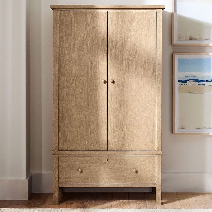 Farmhouse Armoire Via Potterybarn.com