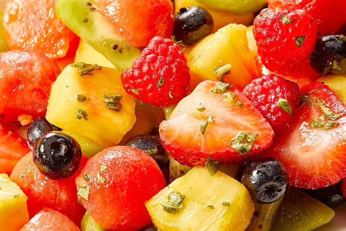 Fruit Salad With Lemon Basil Dressing