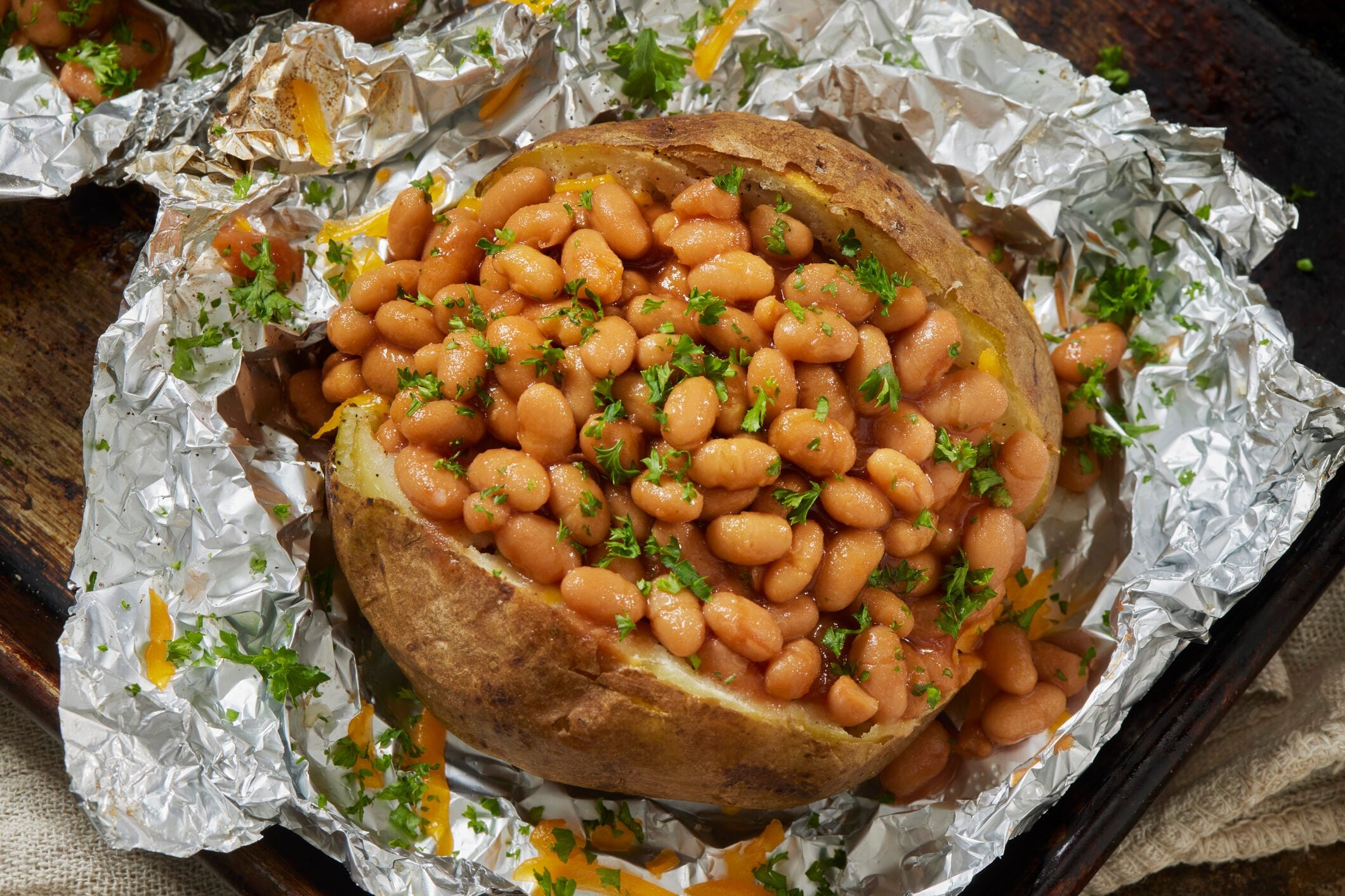 Jacket Potatoes with Baked Beans