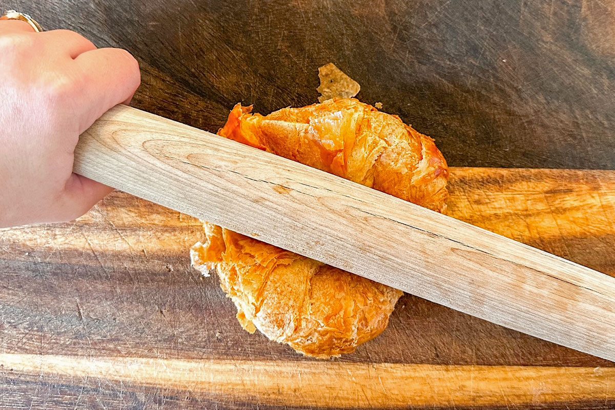 I Tried The Viral Smashed Croissant Trend Smashed Croissant 1 Lindsay Parrill For Taste Of Home