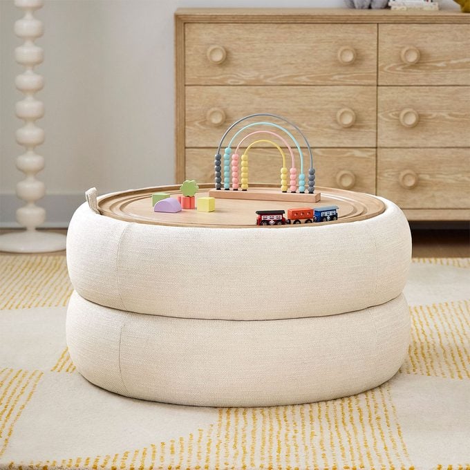 Lumi Upholstered Storage Ottoman Via Westelem.com