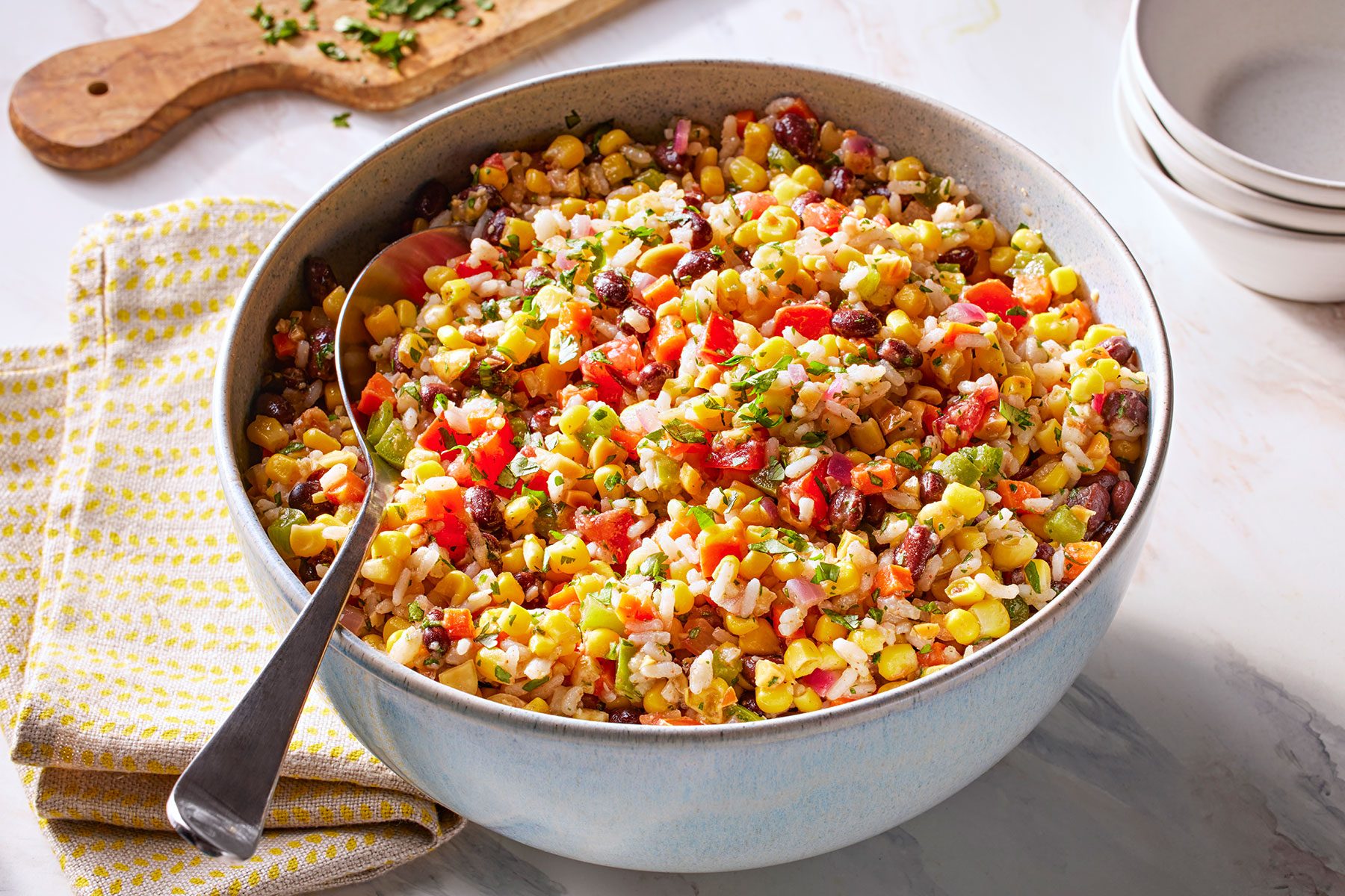 Mexican Rice Salad in a bowl