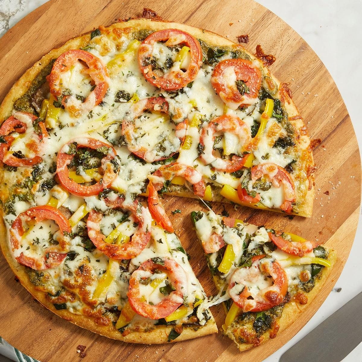 Pesto Veggie Pizza