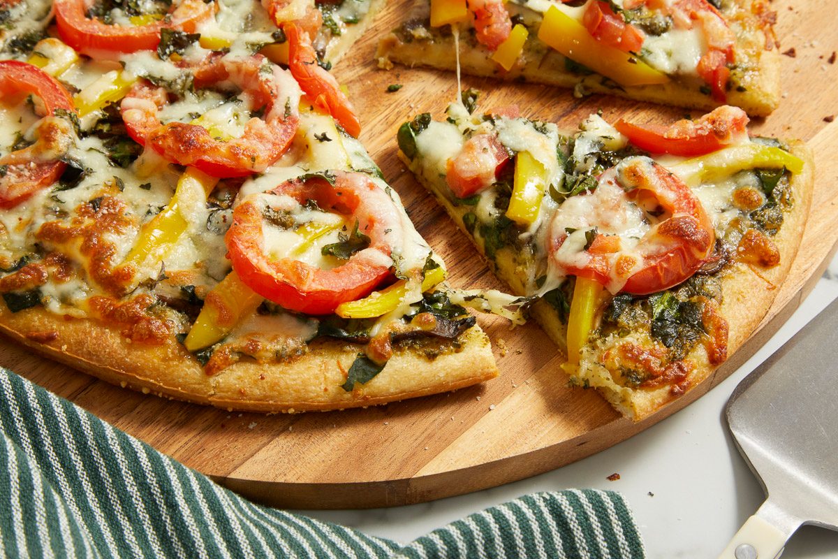 Pesto Veggie Pizza