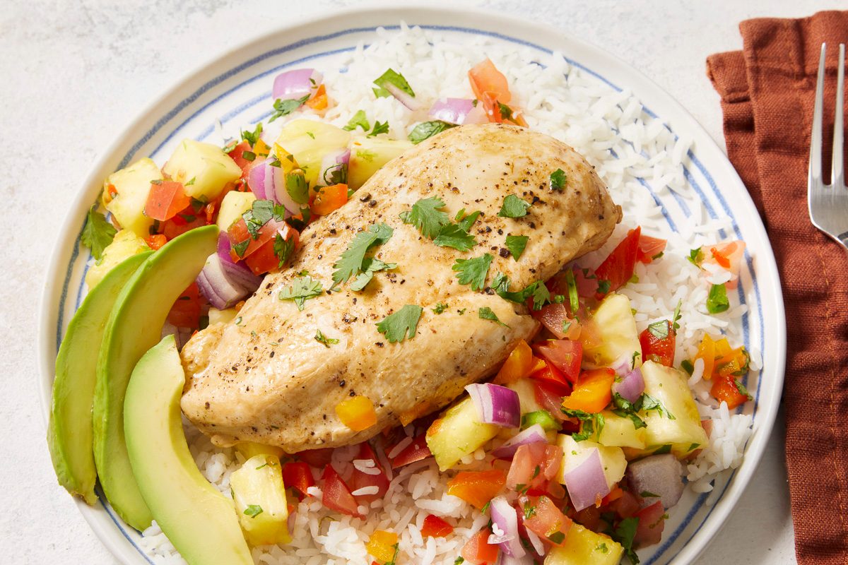 Slow Cooker Pineapple Salsa Chicken