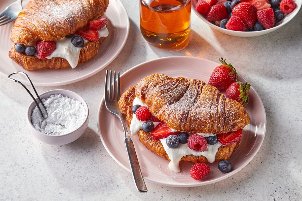 Stuffed Croissant French Toast