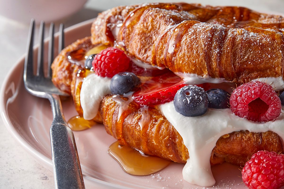 Stuffed Croissant French Toast
