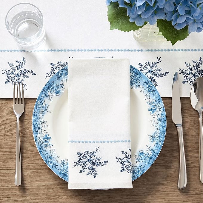 The My Texas House Summer Collection Floral Cotton Cloth Napkins Via Walmart.com