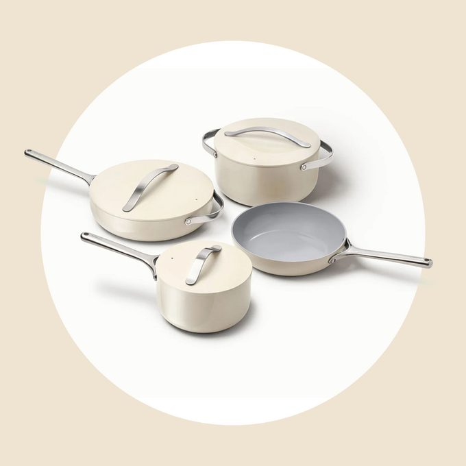 This Deeply Discounted Caraway Cookware Cookware Set Via Carawayhome.com