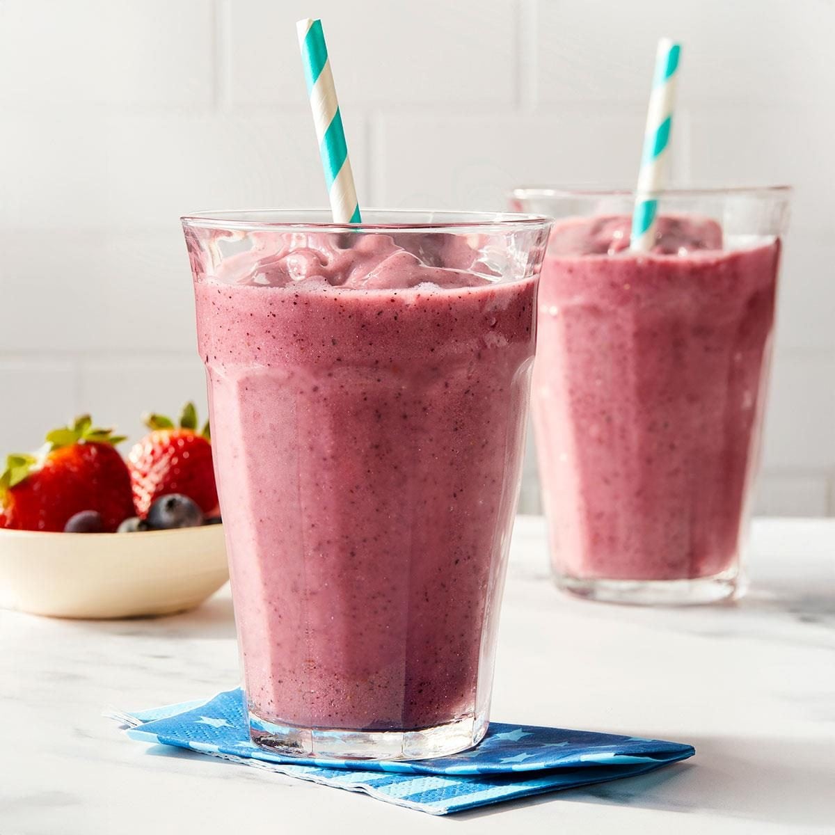 Tropical Berry Smoothies Recipe photo by Taste of Home