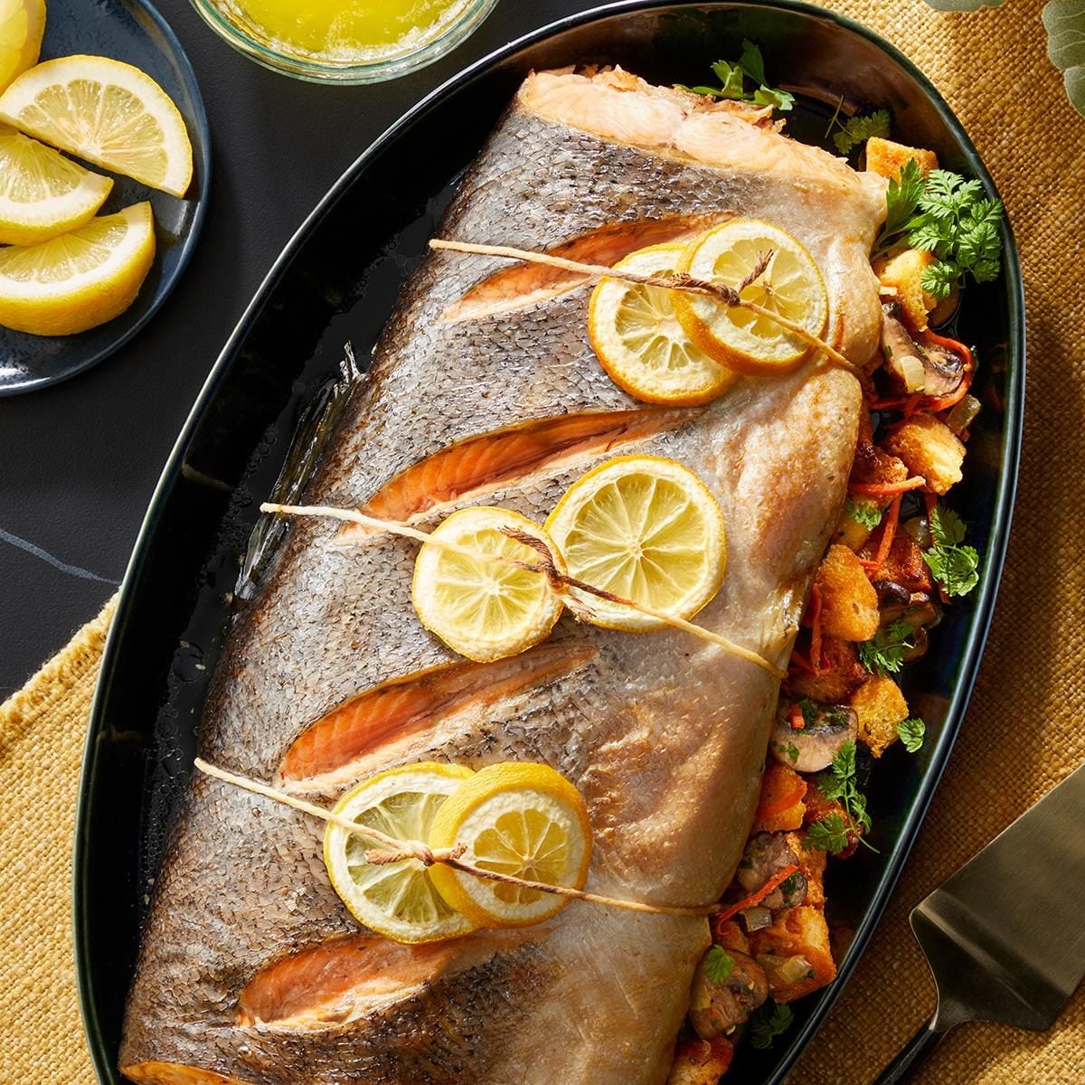 Grilled Stuffed Salmon