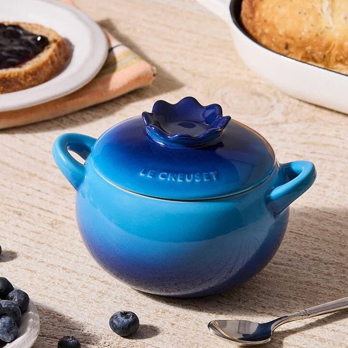 Le Creuset's Fruit Shaped Mini Cocottes New Blueberry Mini Cocotte Via Lecreuset.com