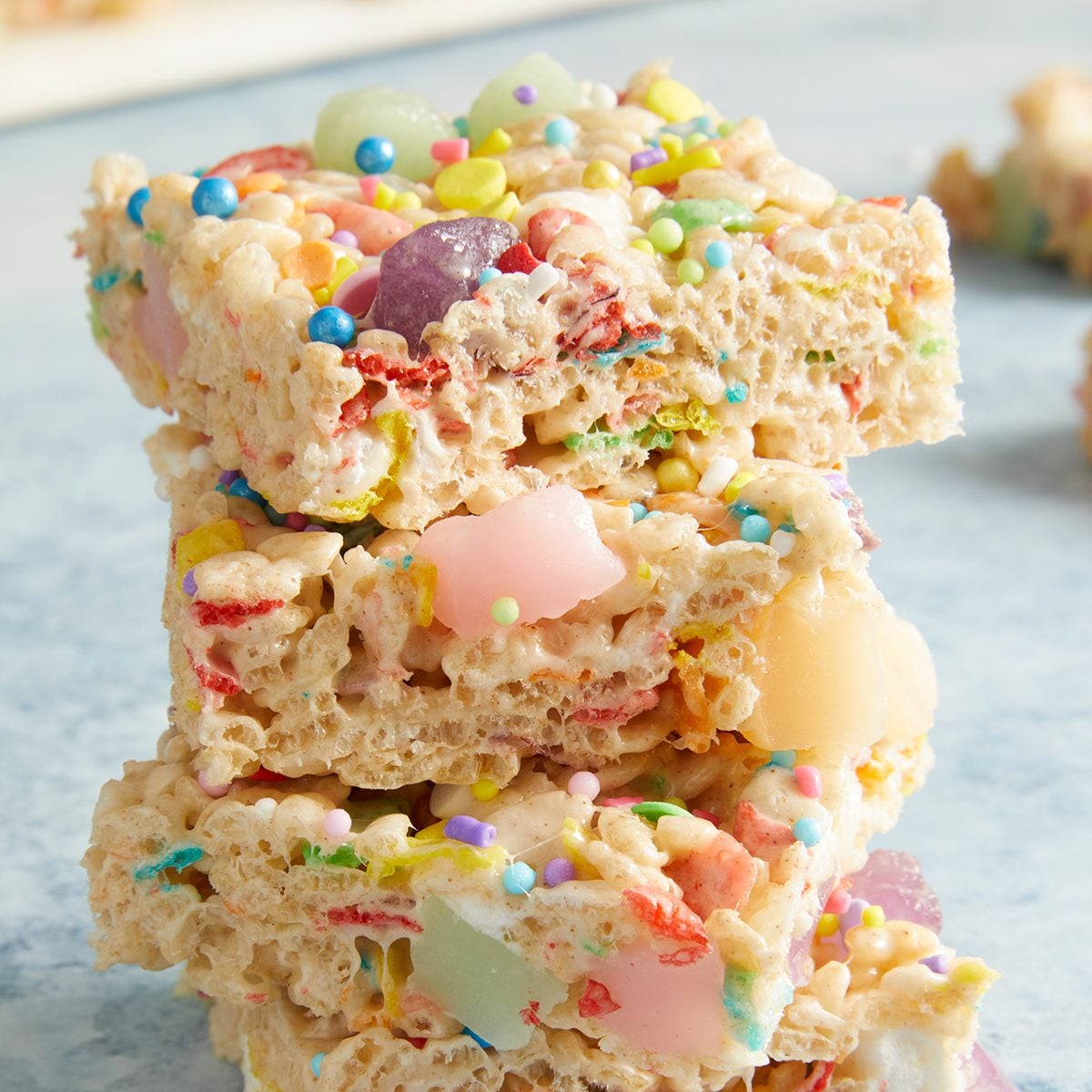 Rainbow Mochi Rice Krispies Treats