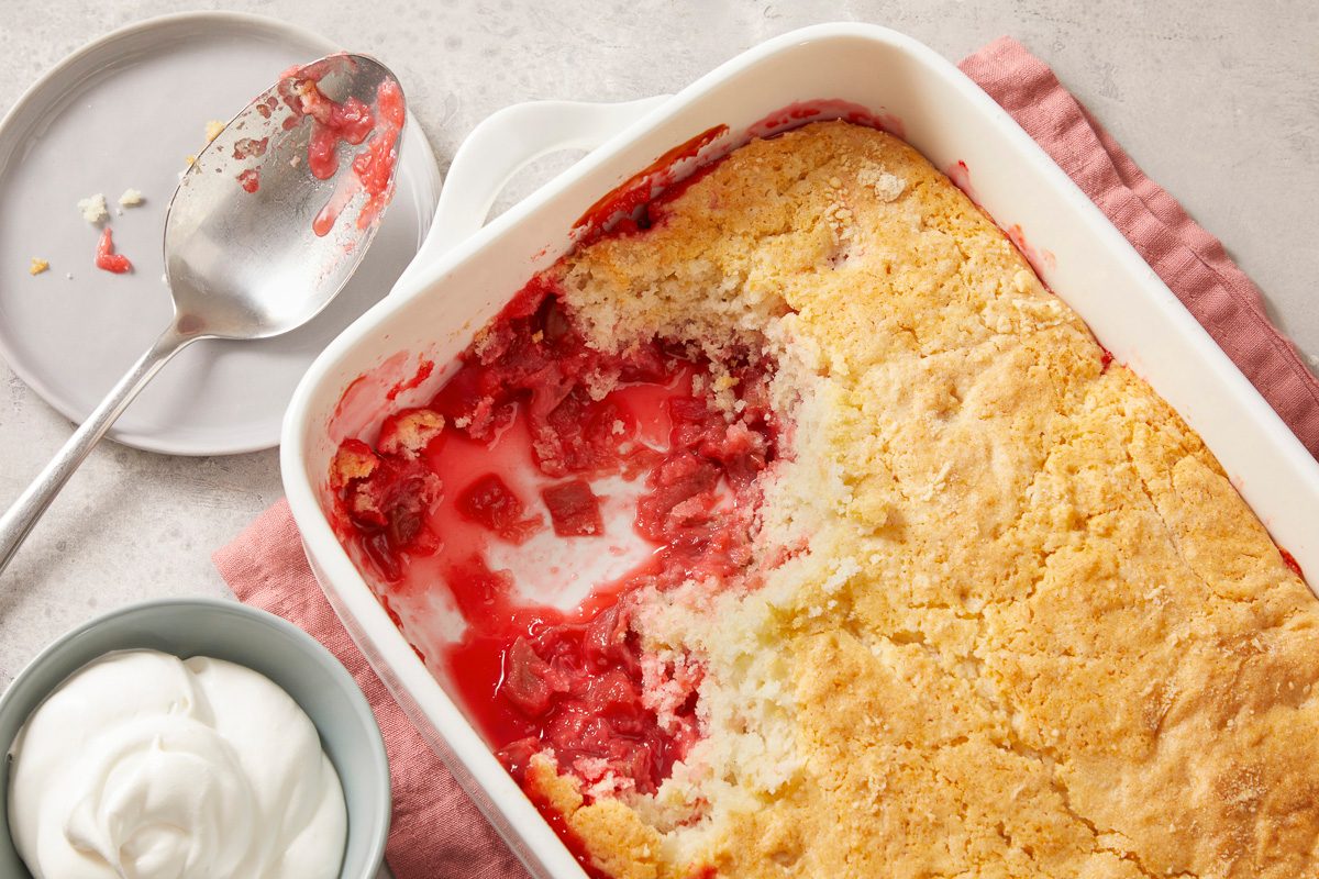 Rhubarb Dump Cake