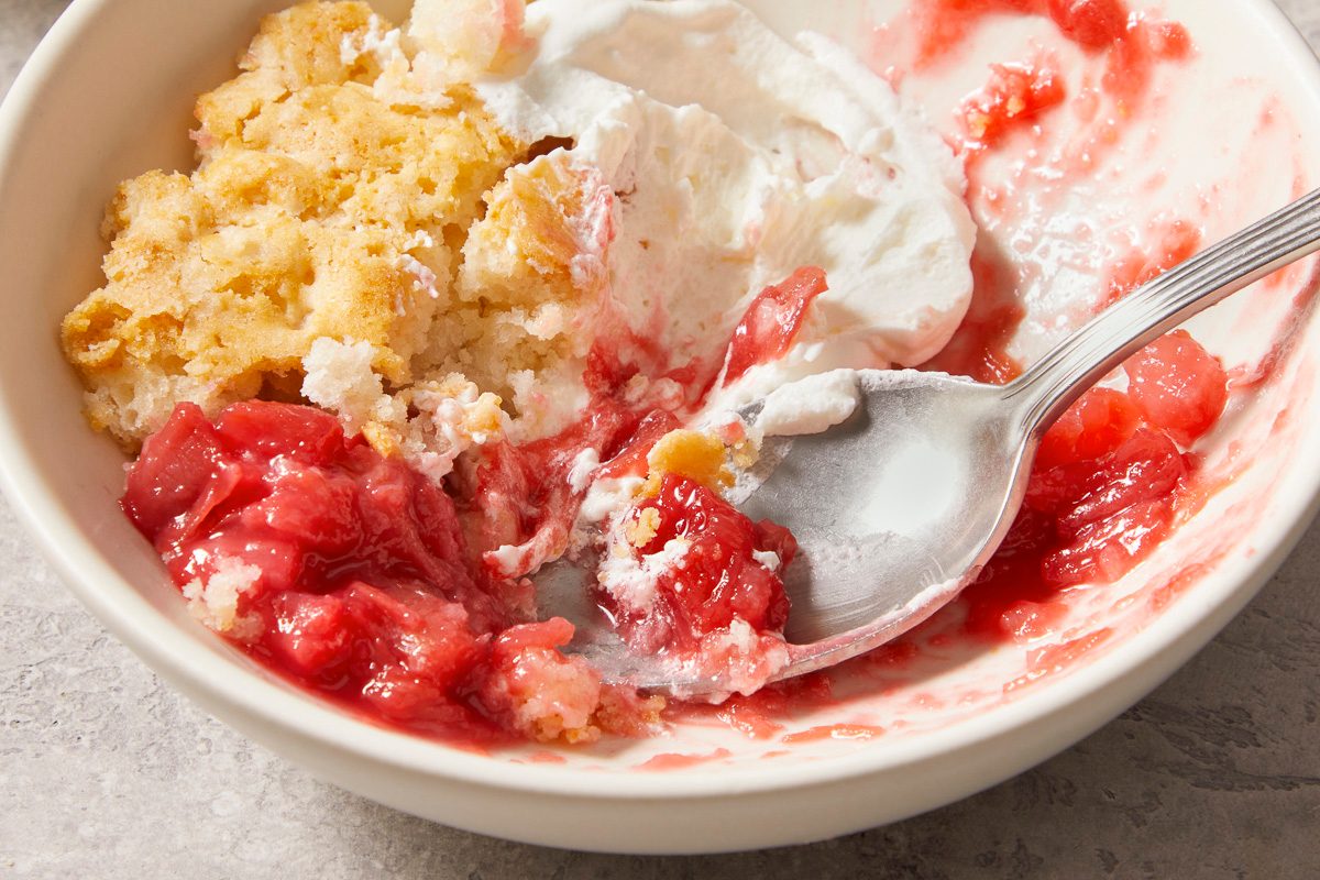 Rhubarb Dump Cake