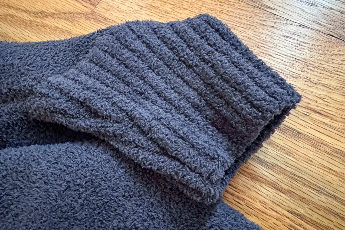 Barefoot Dreams Cozychic Blanket Wrap close up