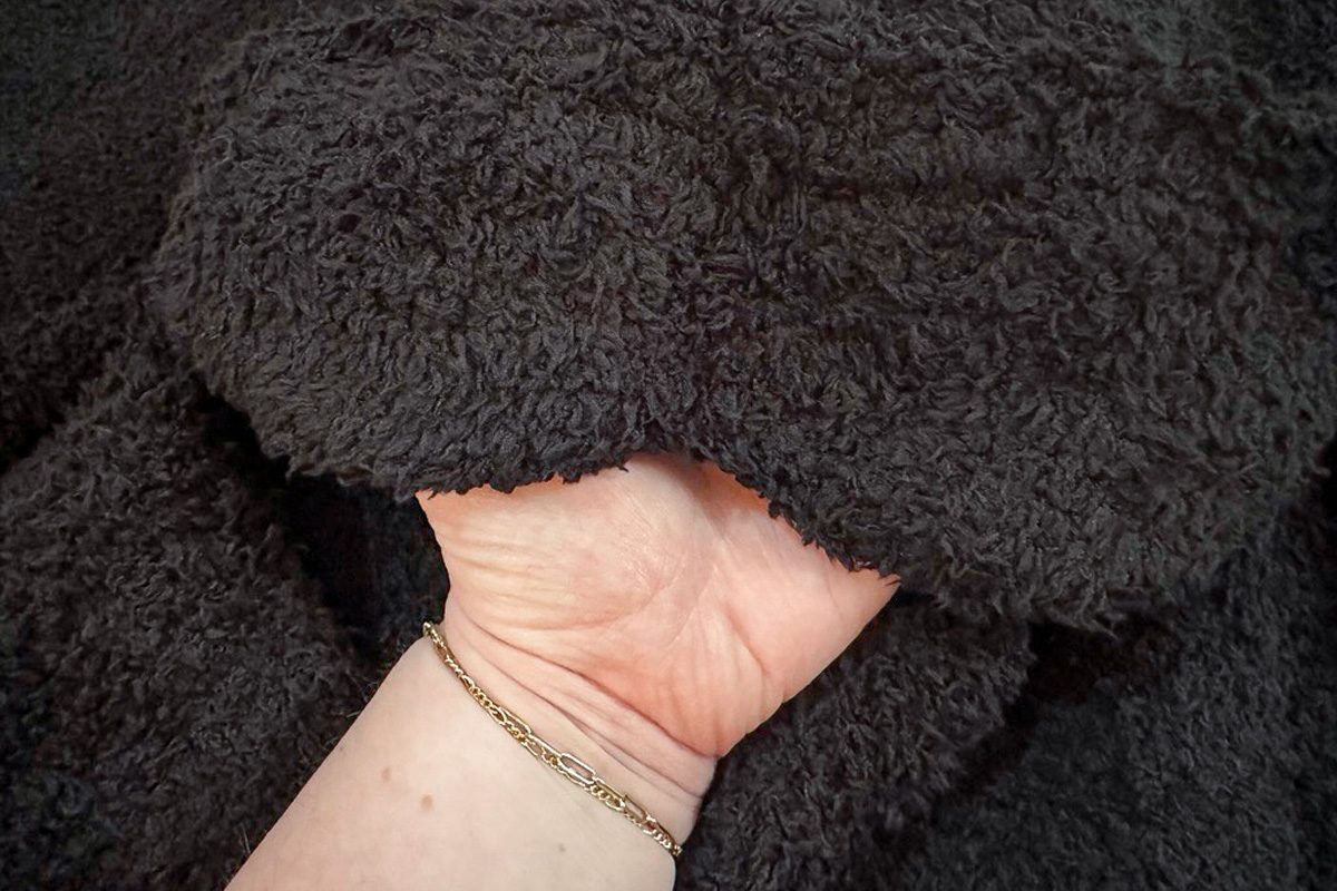 Big Blanket Co. Premier Plush Hoodie close up