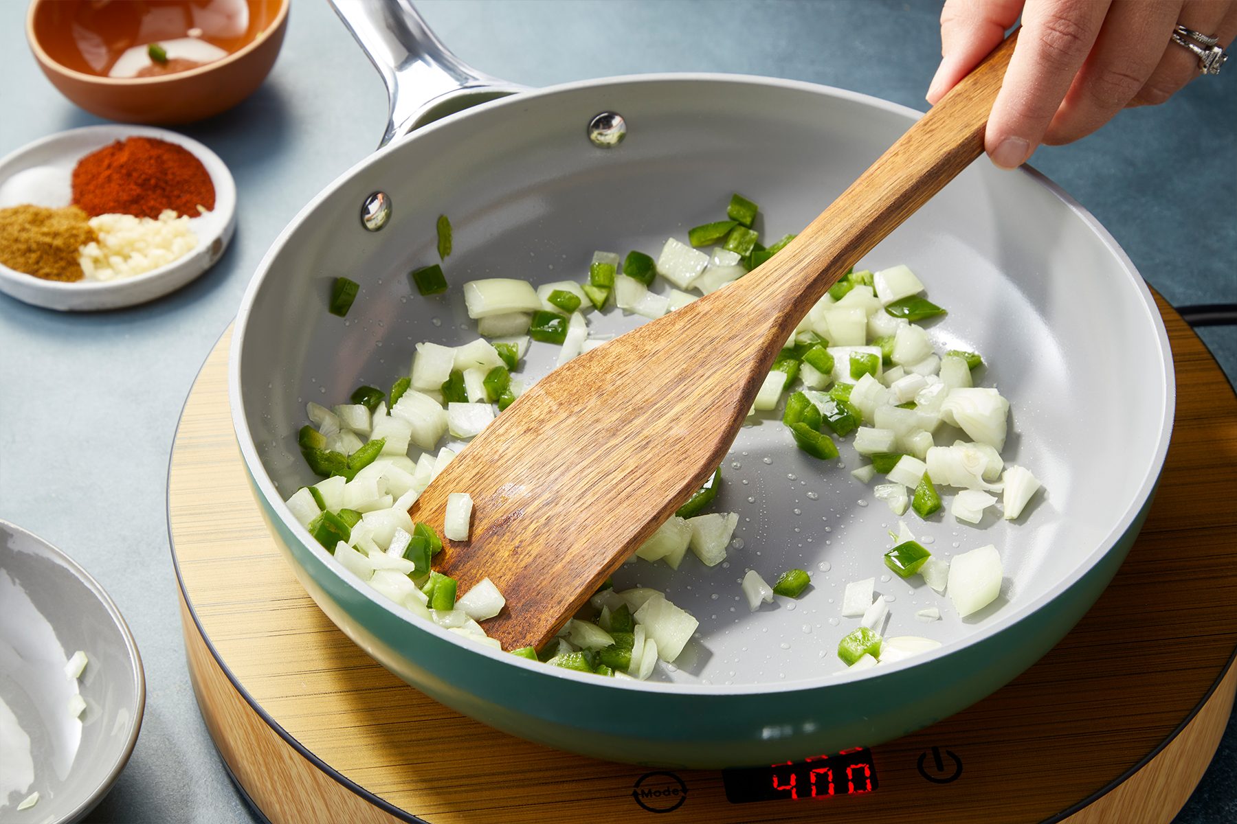 saute vegetables