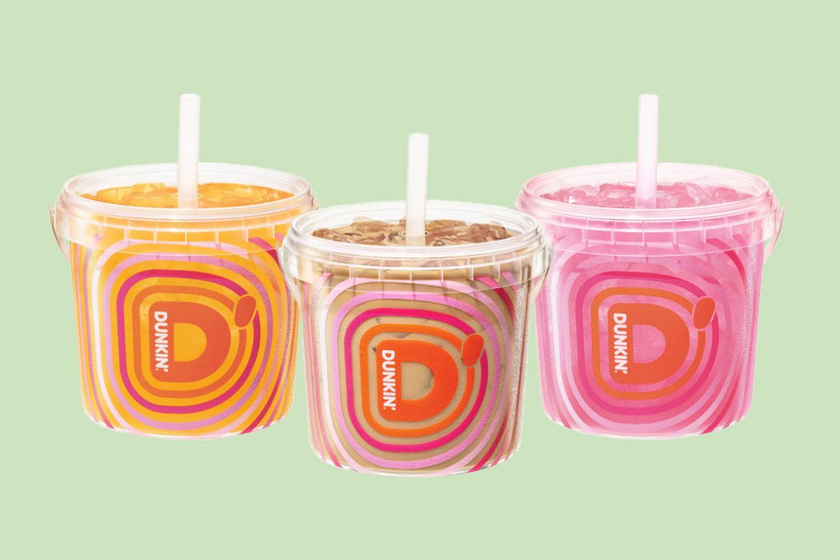 Viral Dunkin' Bucket Is Back In Stores Dunkin Beverage Bucket Refreshers