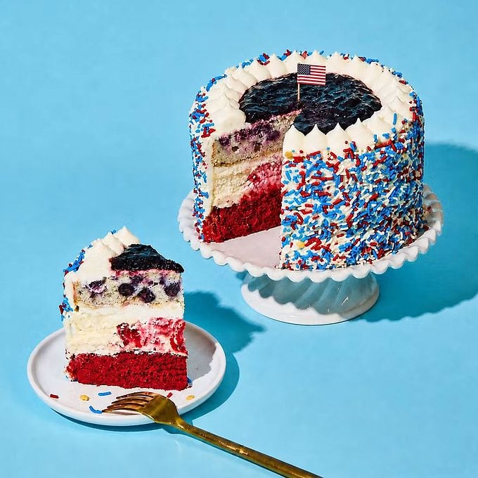 Red White & Blueberry Piecaken