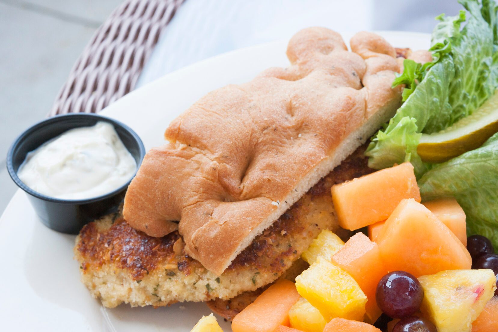 Wallleye sandwich for lunch