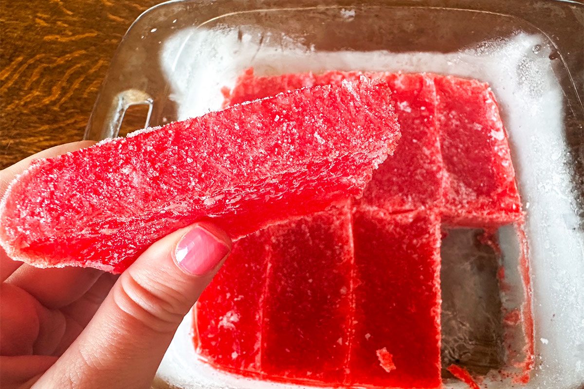 I Tried Freezing Jell O Frozen Jello2 Lindsay Parrill For Taste Of Home
