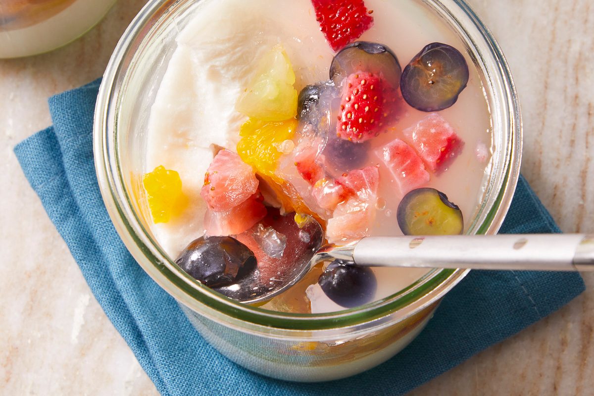 Layered Fruit Jelly Cups