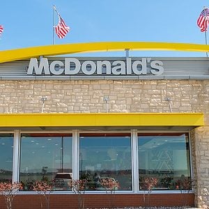 Photo of of the outside of a McDonald's restaurant