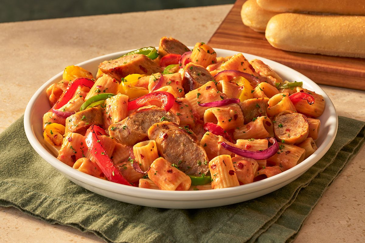 Spicy Sausage & Peppers Rigatoni 