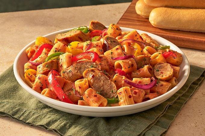Spicy Sausage & Peppers Rigatoni