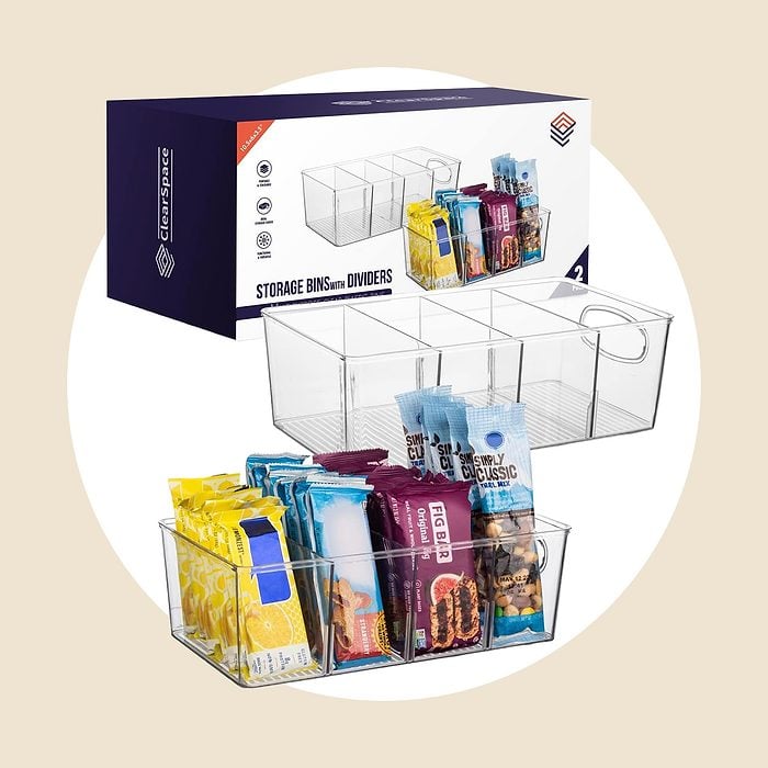 Plastic Pantry Organization And Storage Bins Via Amazon.com 01