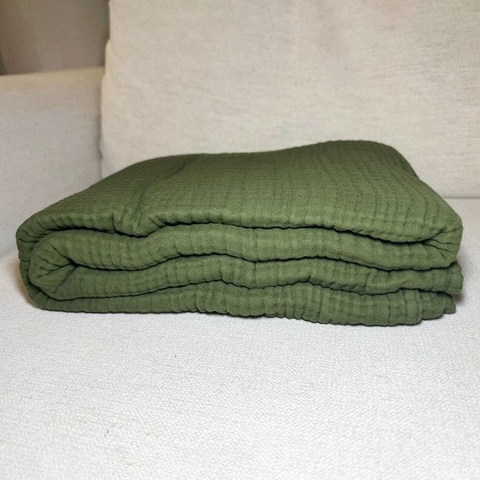 Bedsure 100% Cotton Muslin Throw