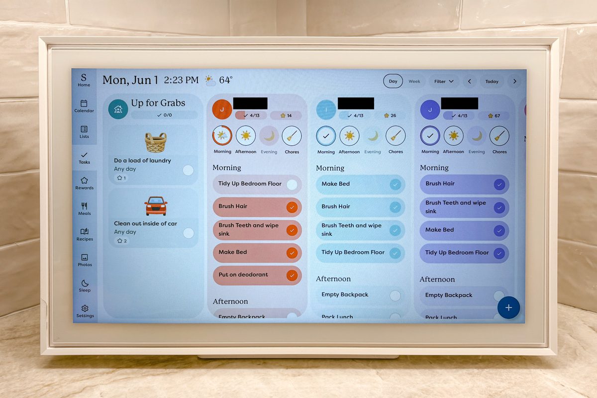 Skylight Calendar chores feature